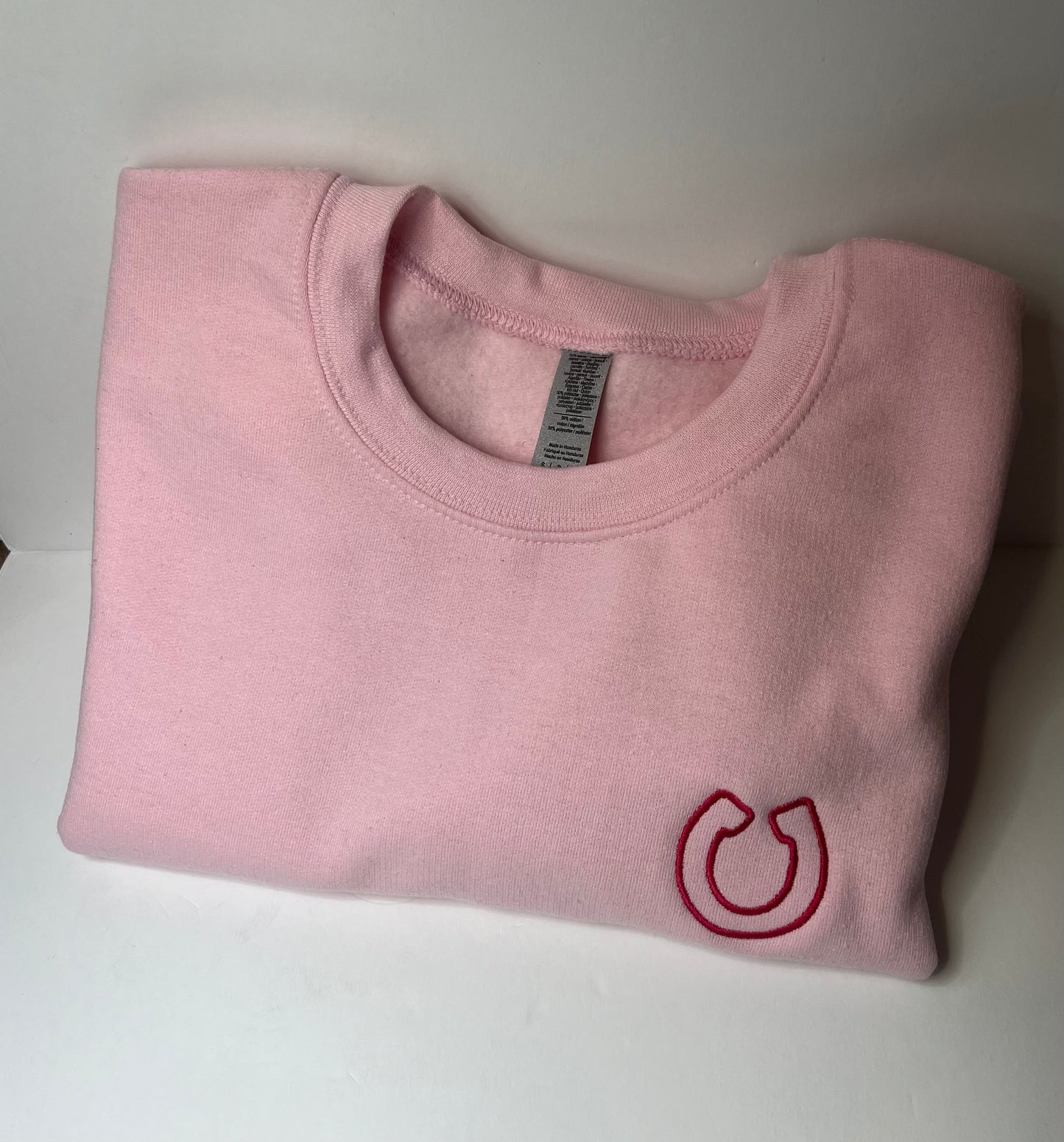Valentine's Horseshoe Embroidered Crewneck