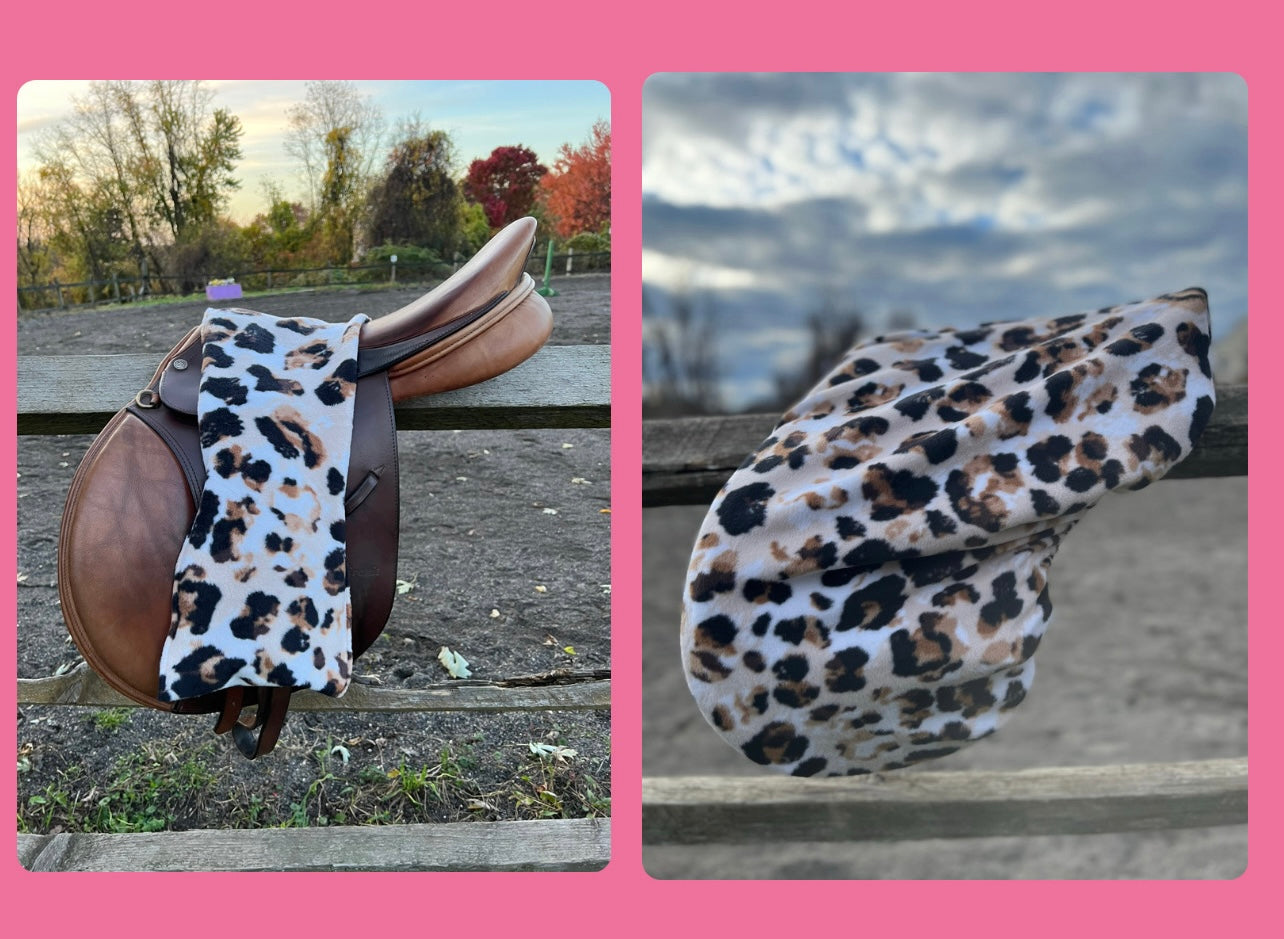 Cheetah Bundle (Saddle Cover and Stirrup Slipper)