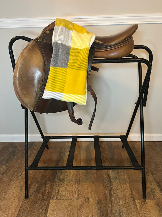 Yellow Plaid- Stirrup Slipper