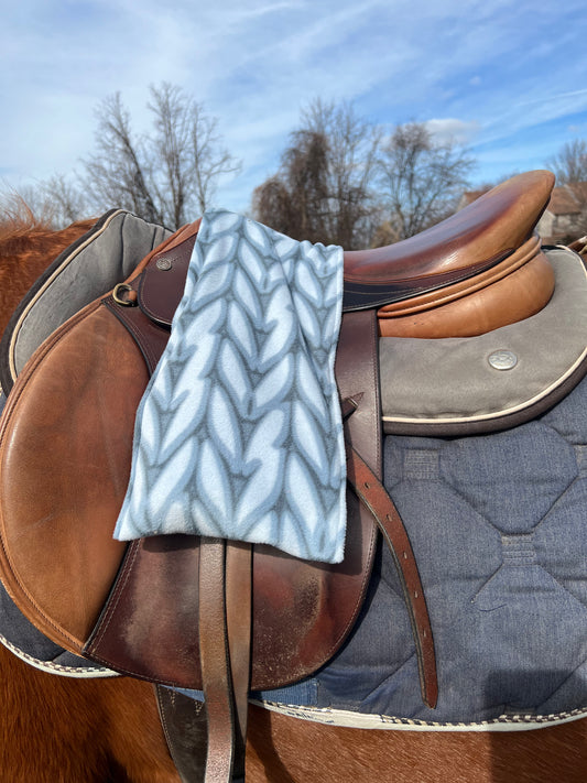 Blue Sweater Stirrup Slipper