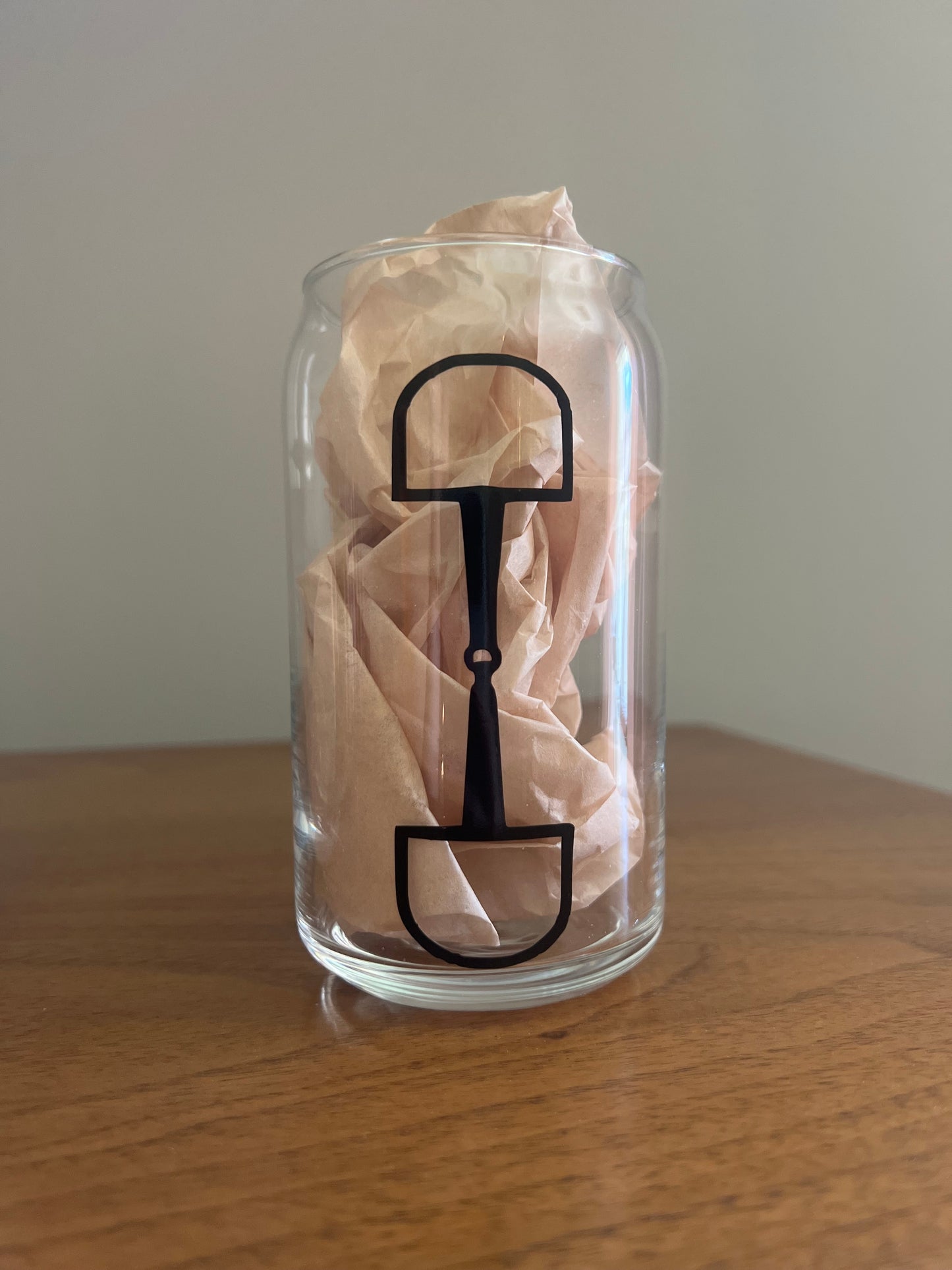Horse Bit Glass Cup