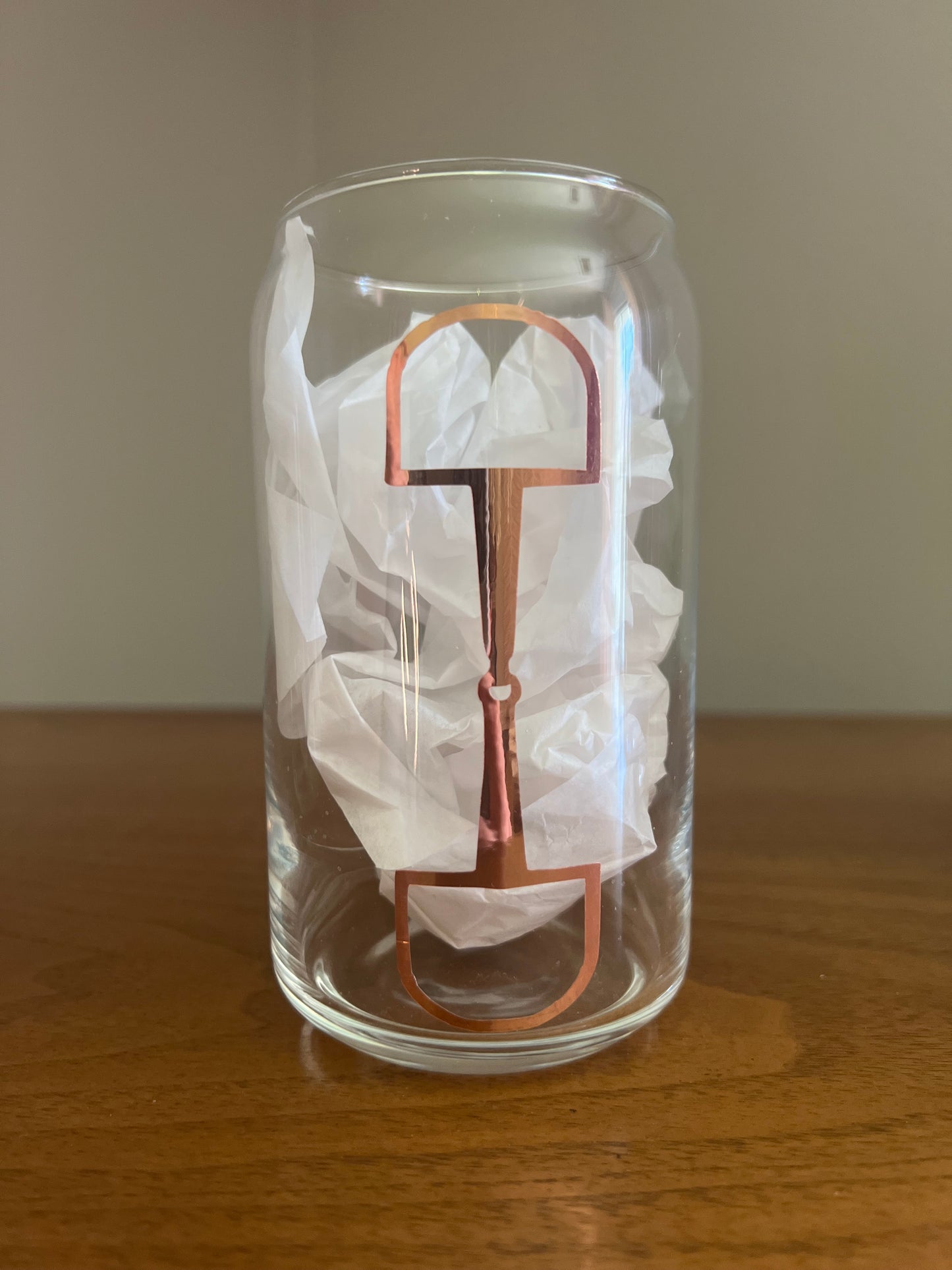 Horse Bit Glass Cup