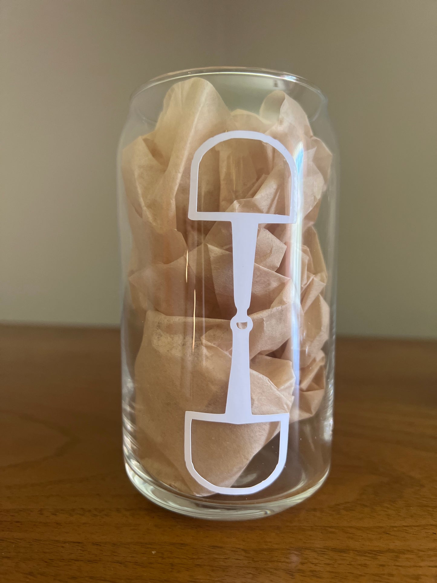 Horse Bit Glass Cup