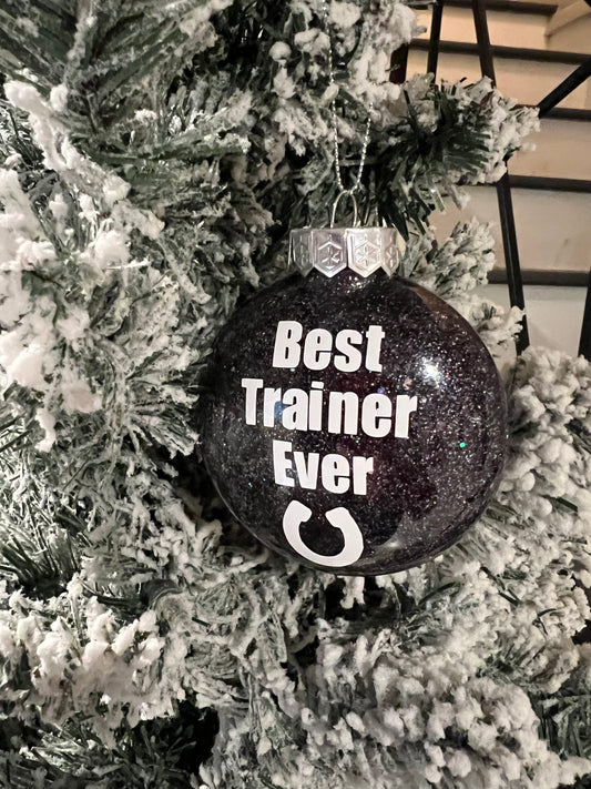 Best Trainer Ever Sparkly Ornament