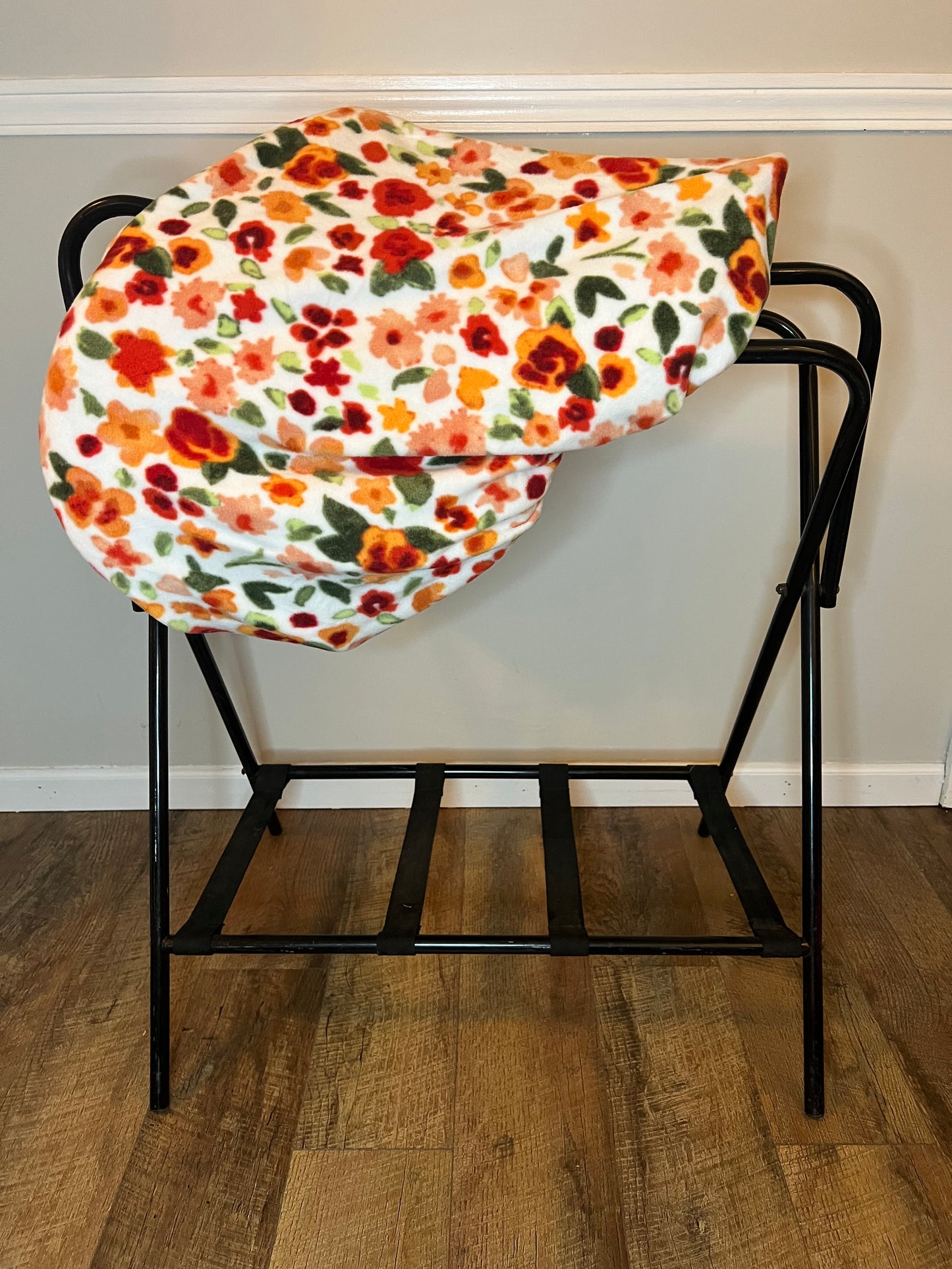 Orange Flowers- Saddle Cover