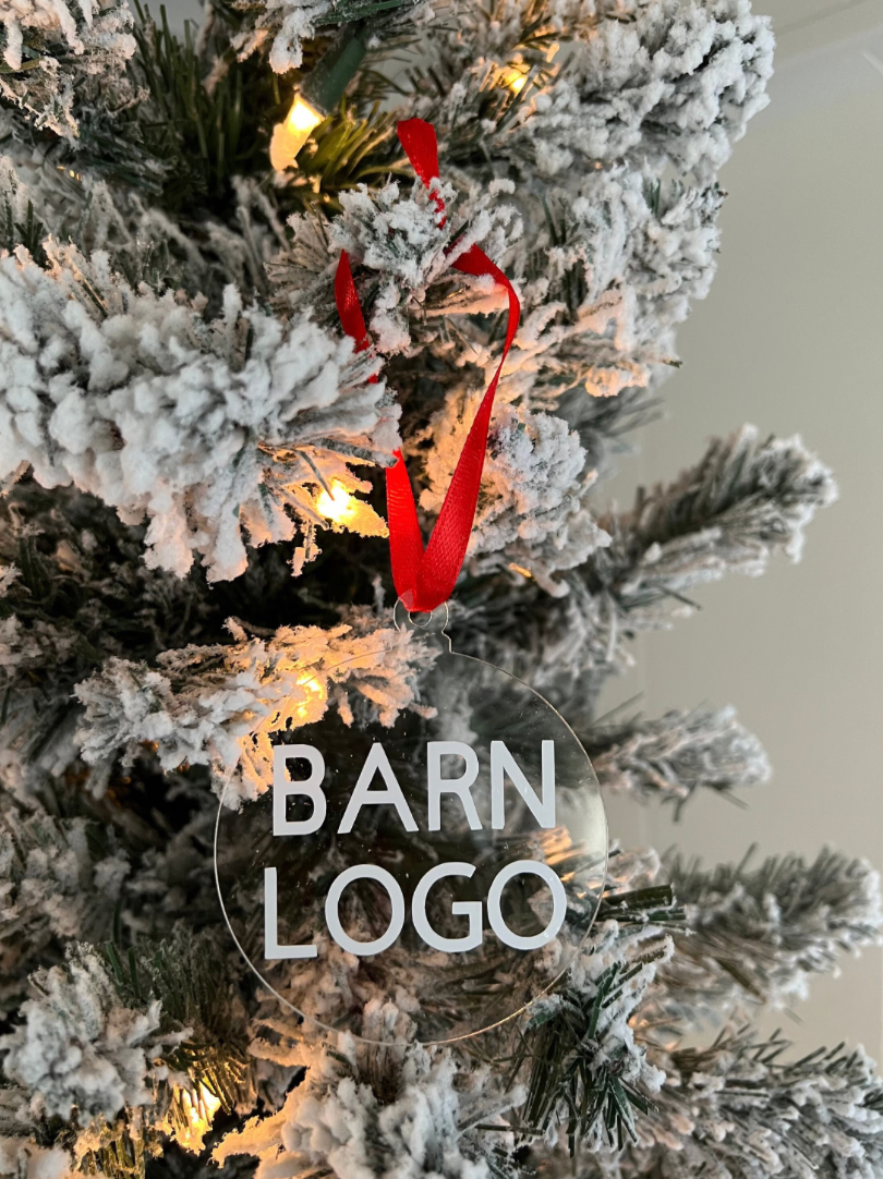 Barn Logo Ornament(Personalize)