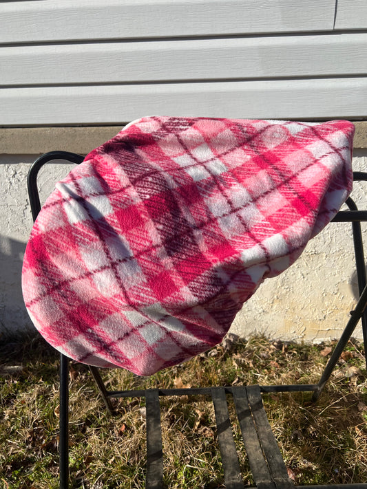 Pink Argyle Saddle Cover