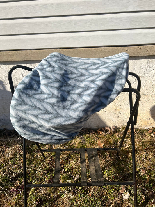 Blue Sweater Saddle Cover