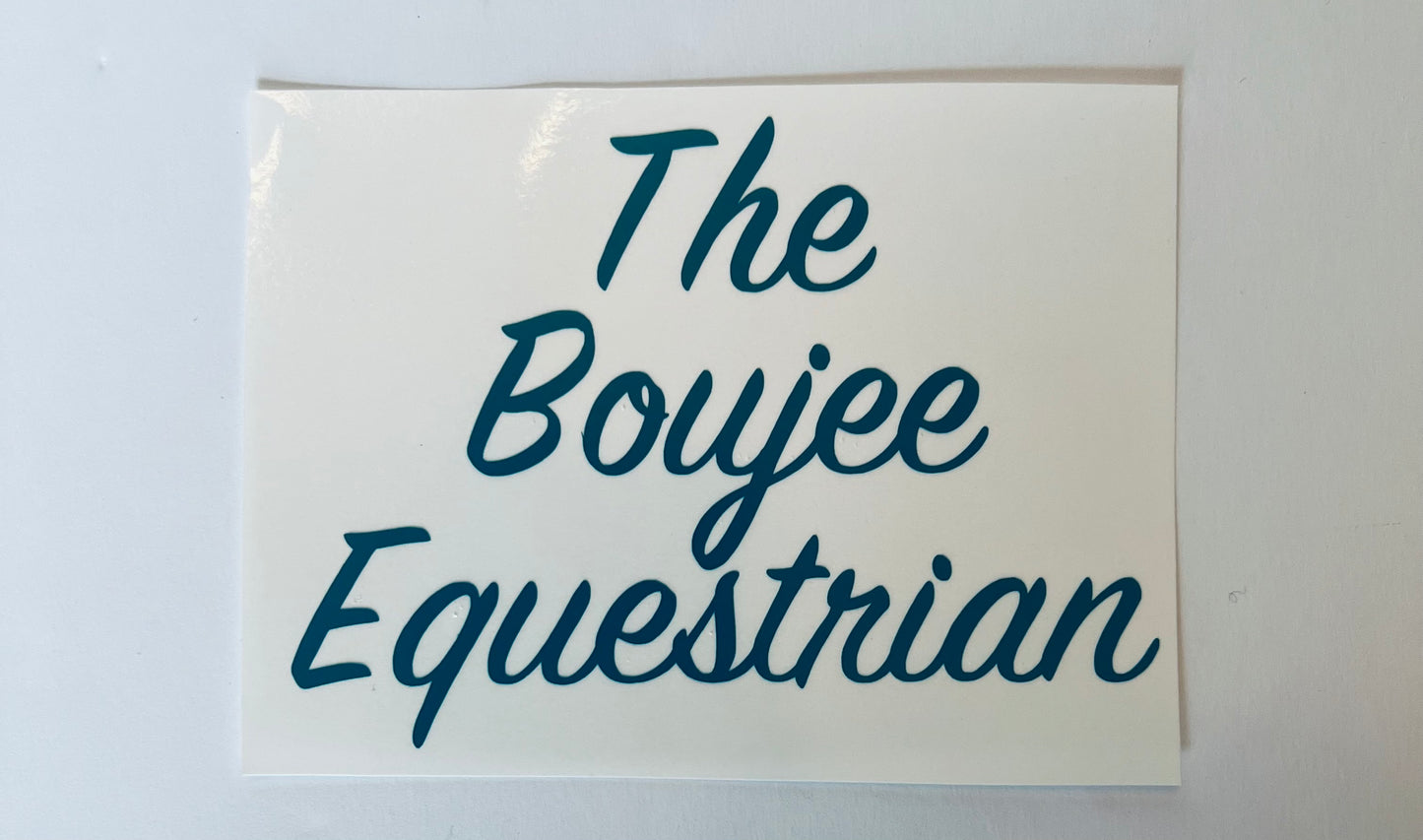 The Boujee Equestrian Decal