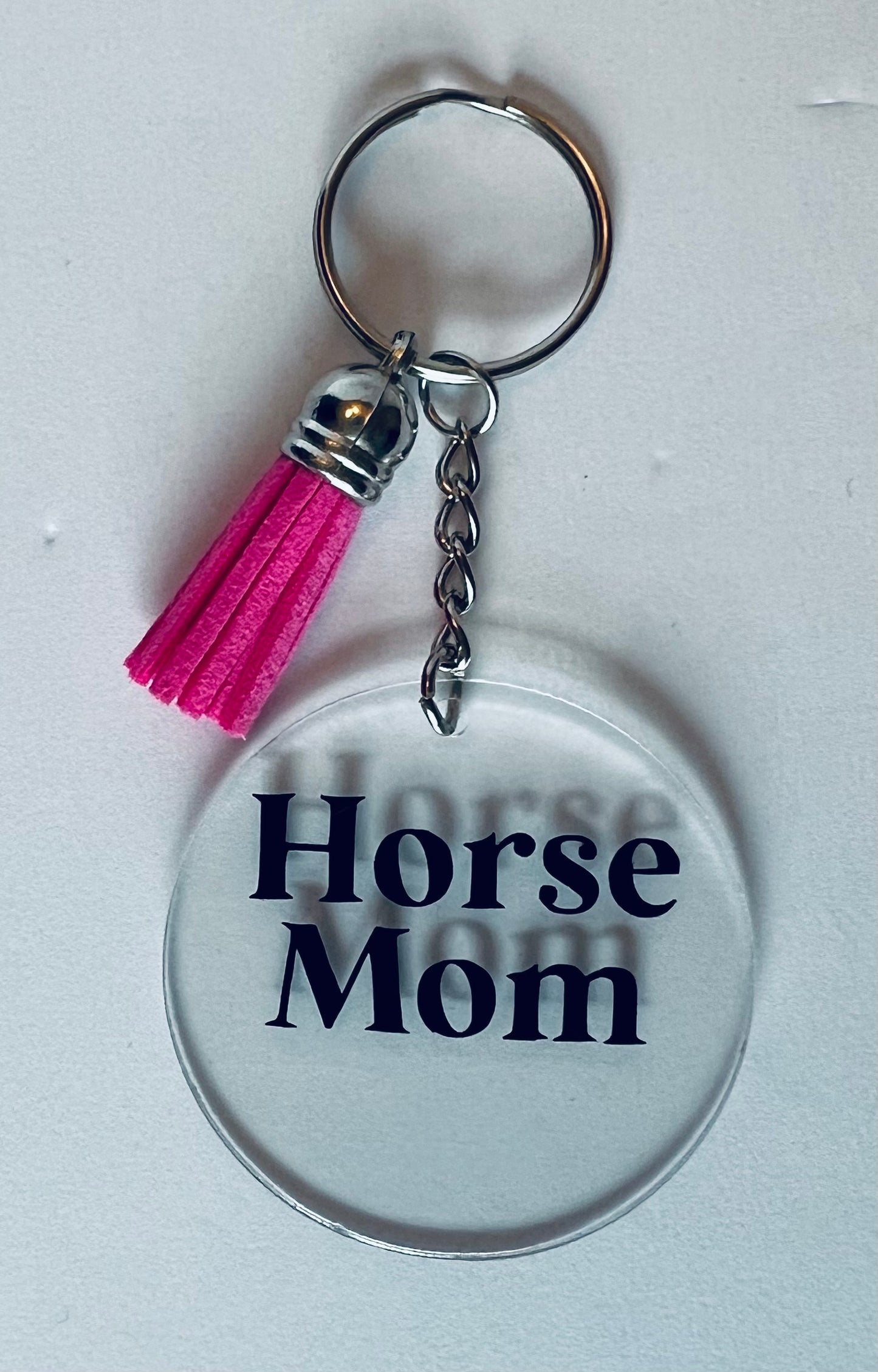Horse Mom Keychain